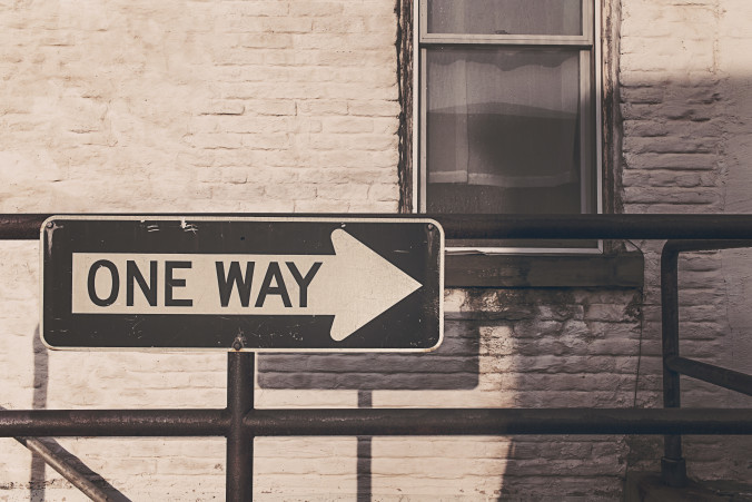 One Way Street Sign